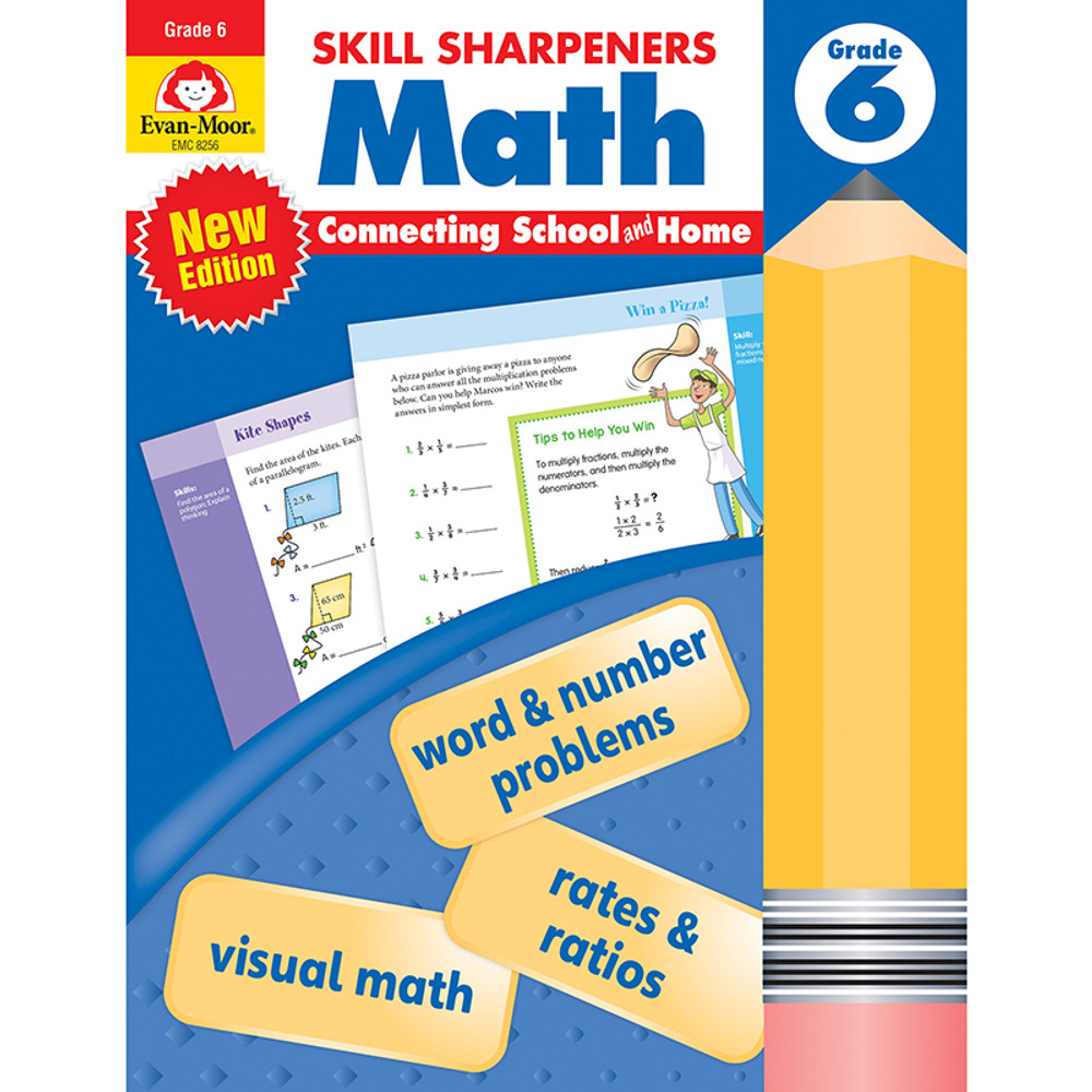 EVAN-MOOR Evan-Moor Educational Publishers Skill Sharpeners: Math, Grade 6