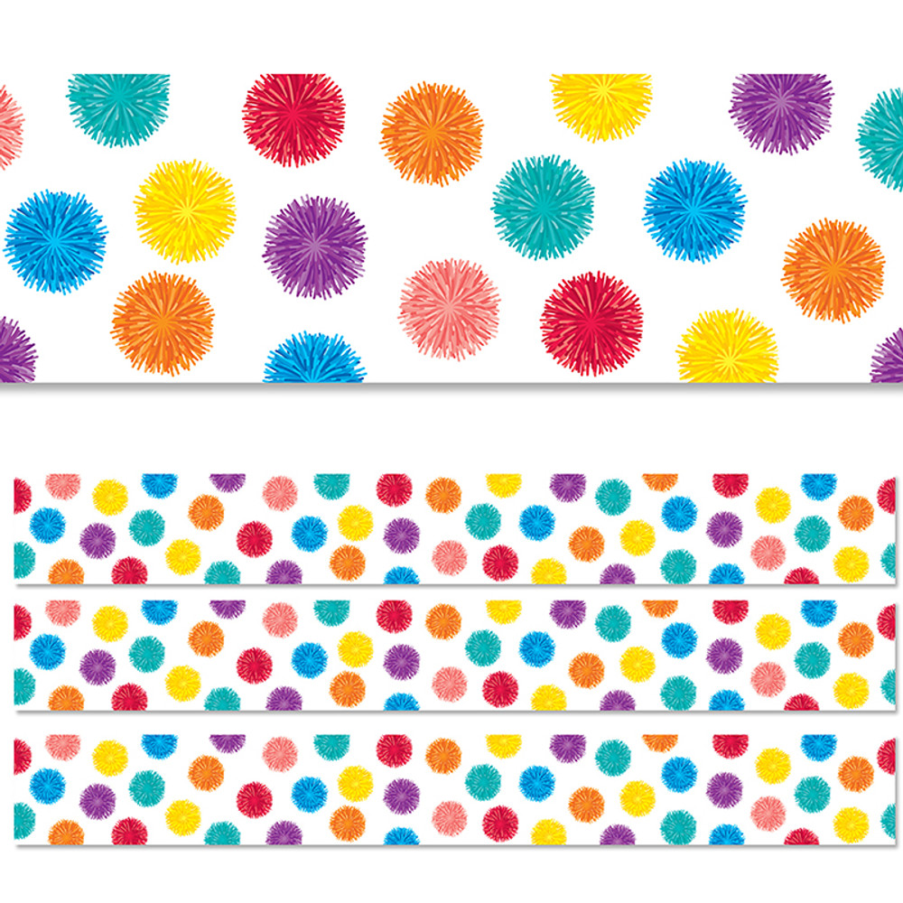 CREATIVE TEACHING PRESS Creative Teaching Press® Pom Dots EZ Border, 48 Feet, 3 Packs