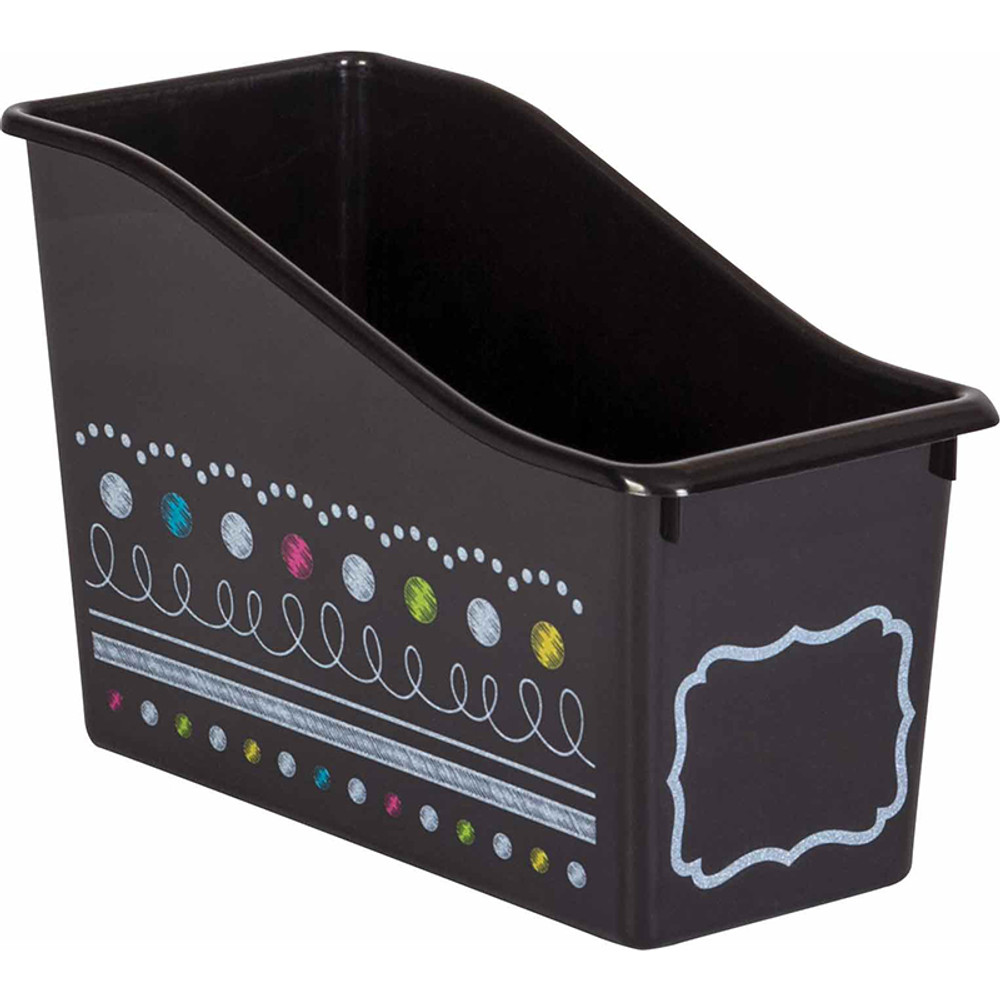 TEACHER CREATED RESOURCES Teacher Created Resources® Chalkboard Brights Plastic Book Bin