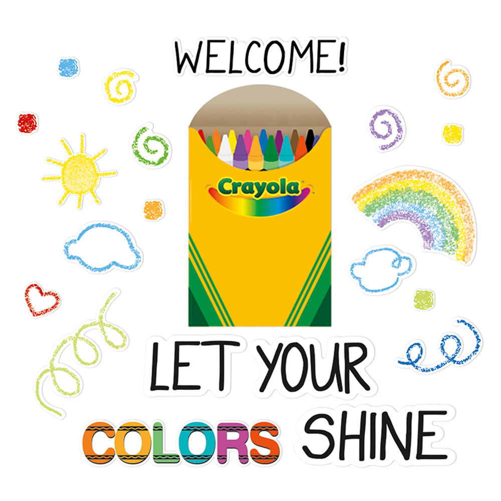 EUREKA Eureka® Crayola® Let Your Colors Shine Bulletin Board Set