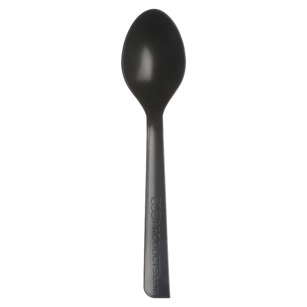 ECO-PRODUCTS, INC. Eco-Products EP-S113  100% Recycled Polystyrene Cutlery, Spoons, Black, Box Of 1000