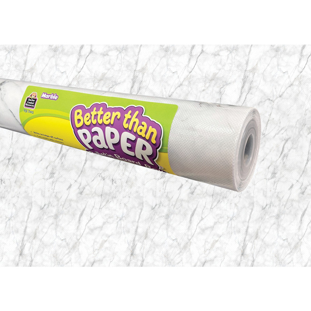 TEACHER CREATED RESOURCES Teacher Created Resources® Marble Better Than Paper Bulletin Board Roll, 4' x 12', Pack of 4