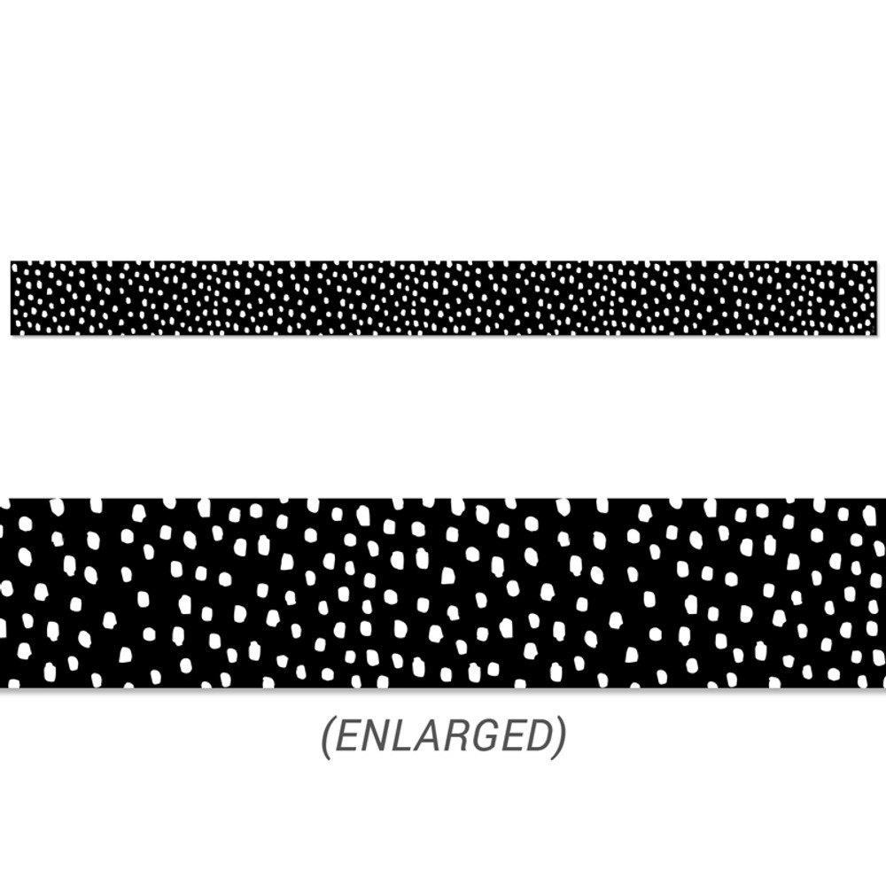 CREATIVE TEACHING PRESS Creative Teaching Press® Messy Dots on Black EZ Border, 48 Feet