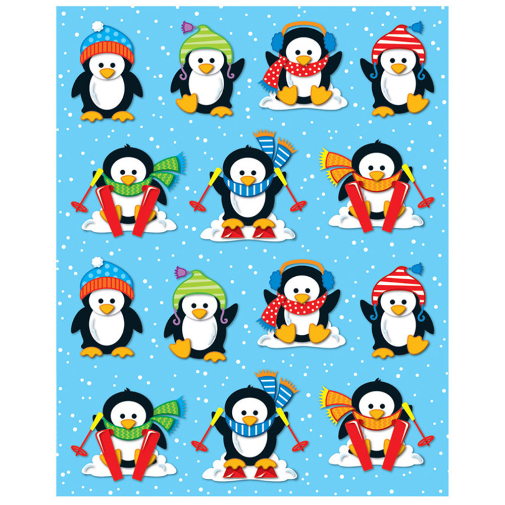 CARSON DELLOSA EDUCATION Carson Dellosa Education Penguins Shape Stickers, 84 Stickers