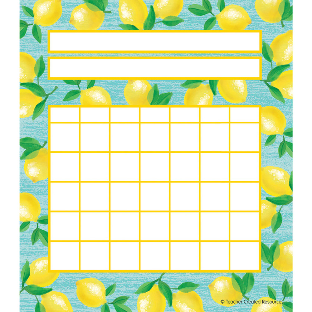 TEACHER CREATED RESOURCES Teacher Created Resources® Lemon Zest Incentive Charts, Pack of 36