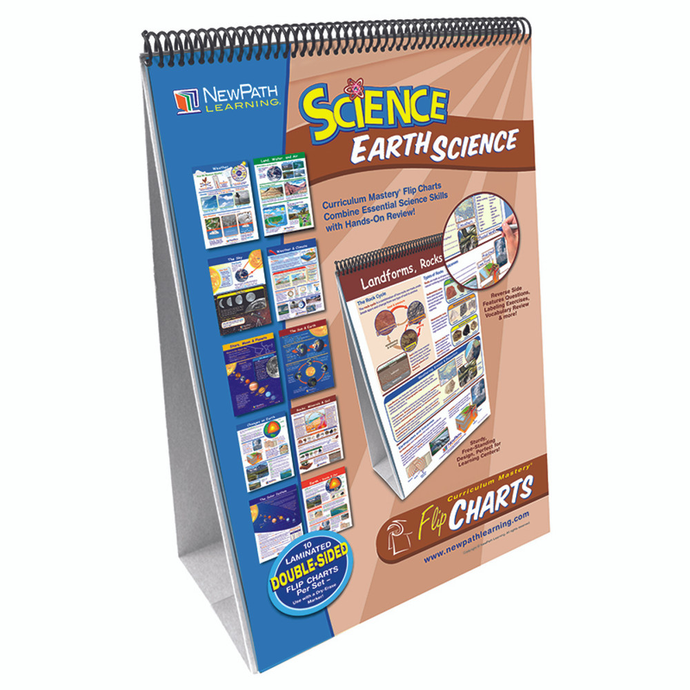 NEWPATH LEARNING NewPath Learning Earth Science Curriculum Mastery® Flip Chart, 10 Pages