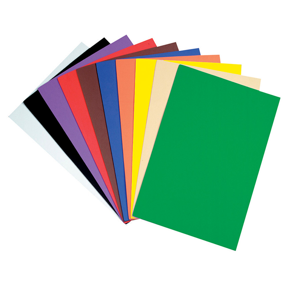 DIXON TICONDEROGA CO Creativity Street® WonderFoam® Sheets, 10 Assorted Colors, 12" x 18", 10 Sheets