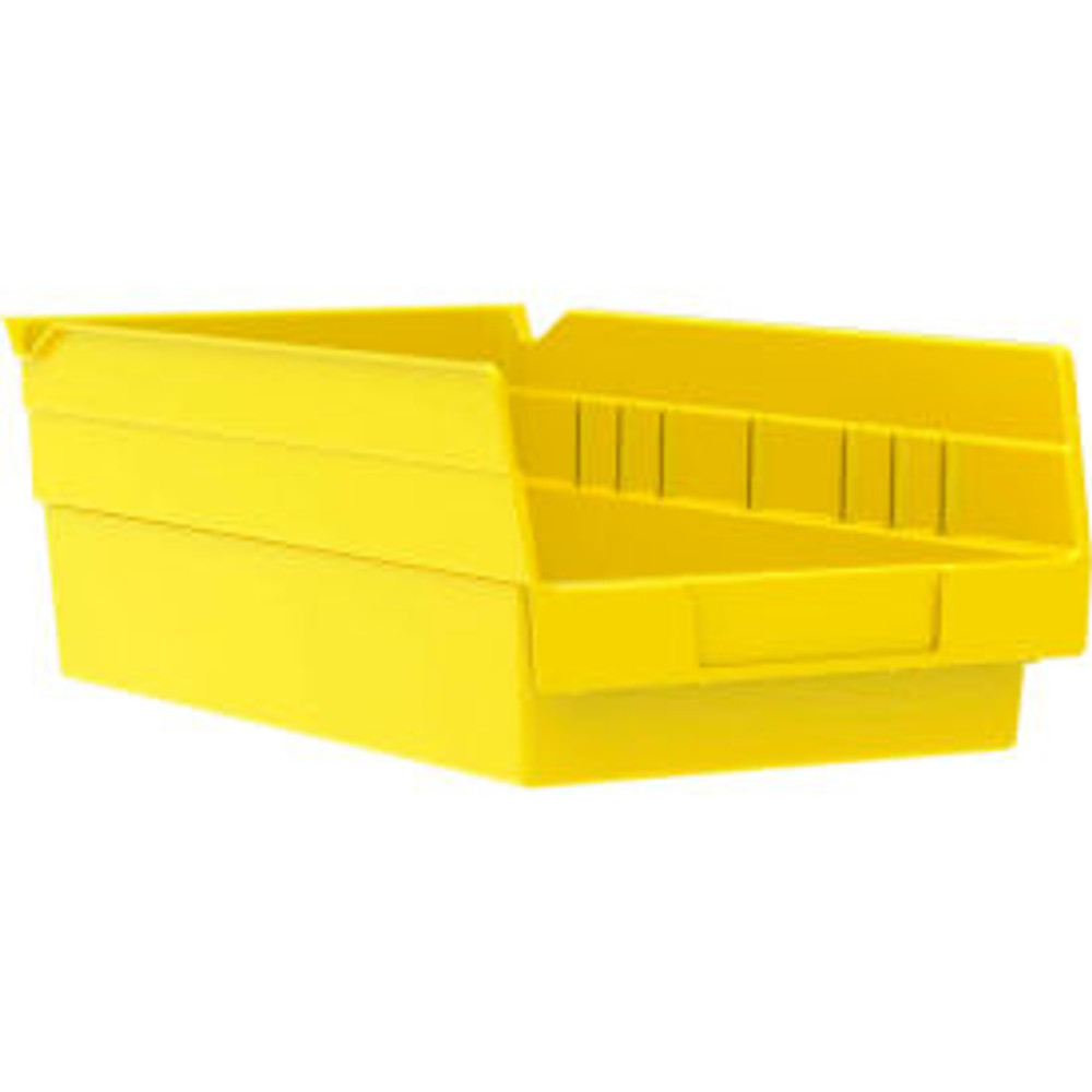 Akro-Mils Plastic Nesting Storage Shelf Bin 30130 - 6-5/8""W x 11-5/8""L x 4""L Yellow p/n 30130YELLO