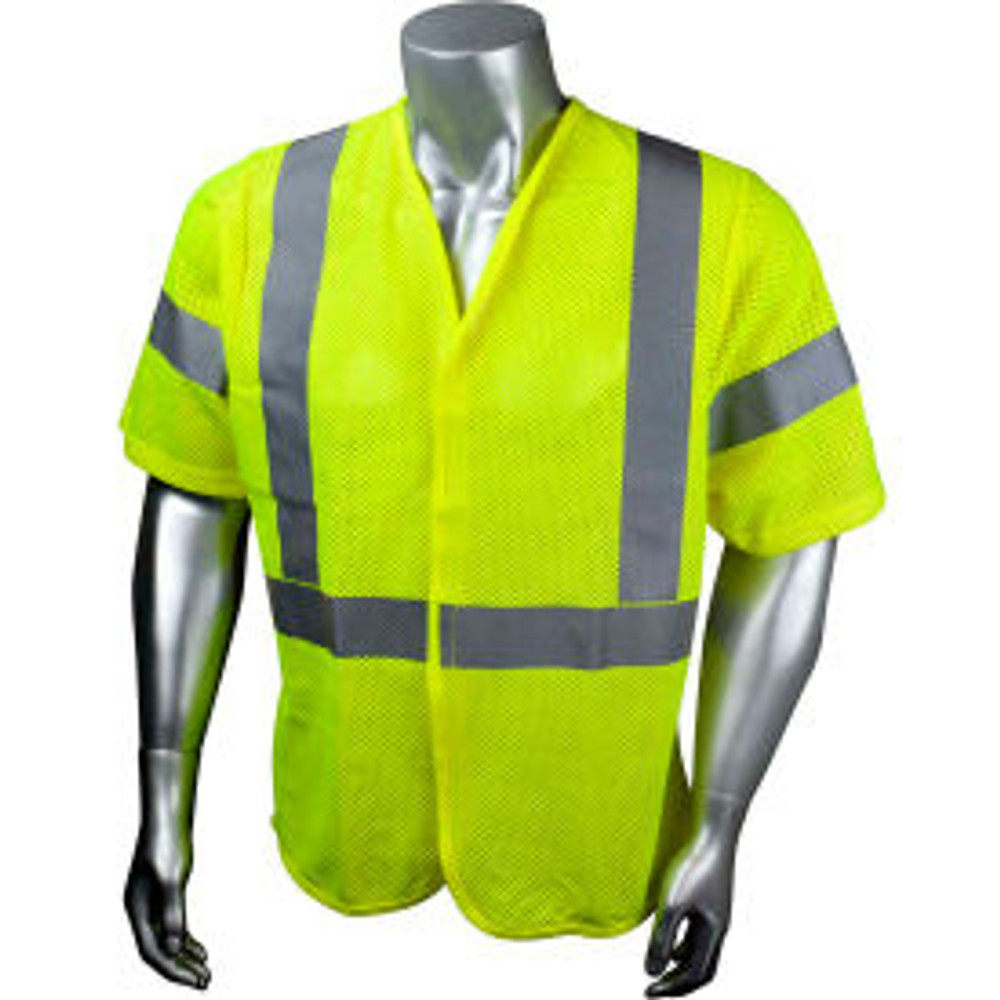 Radians Inc Radians® Hi-Vis Flame Resistant Mesh Safety Vest Type R Class 3 3XL Green SSV97E-3VGMFR-3X p/n SV97E-3VGMFR-3X