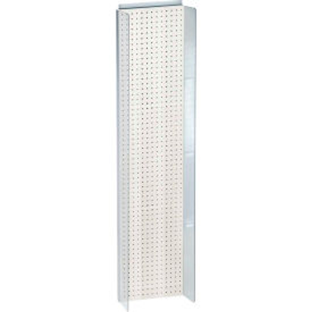 Azar International Global Approved 700354-WHT Pegboard Powerwing Display 14""W x 60""H WH 1 Pc p/n 700354-WHT