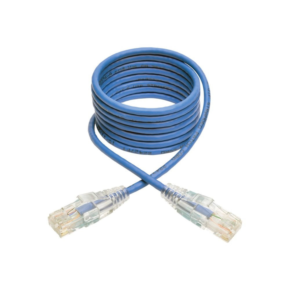 TRIPP LITE N201-S05-BL  5ft Cat6 Gigabit Snagless Molded Slim UTP Patch Cable RJ45 M/M Blue 5ft - 5 ft Category 6 Network Cable for Network Device, Switch, Router, Server, Modem, Printer, Computer - First End: 1 x RJ-45 Male Network - Second End: 1 x