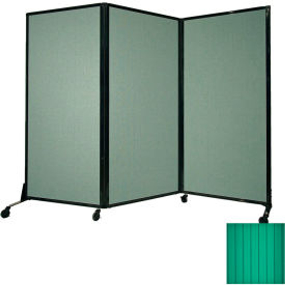 Versare Solutions Inc. Portable Acoustical Partition Panel AWRD  88""x8'4"" With Casters Green p/n 1822223