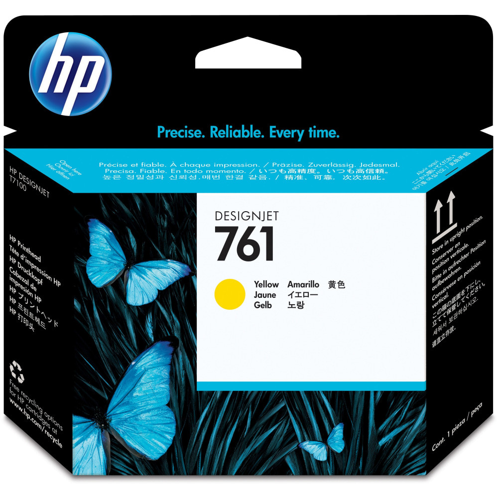 HP INC. HP CH645A  761 Original Printhead - Single Pack - Inkjet - Yellow - 1 Each