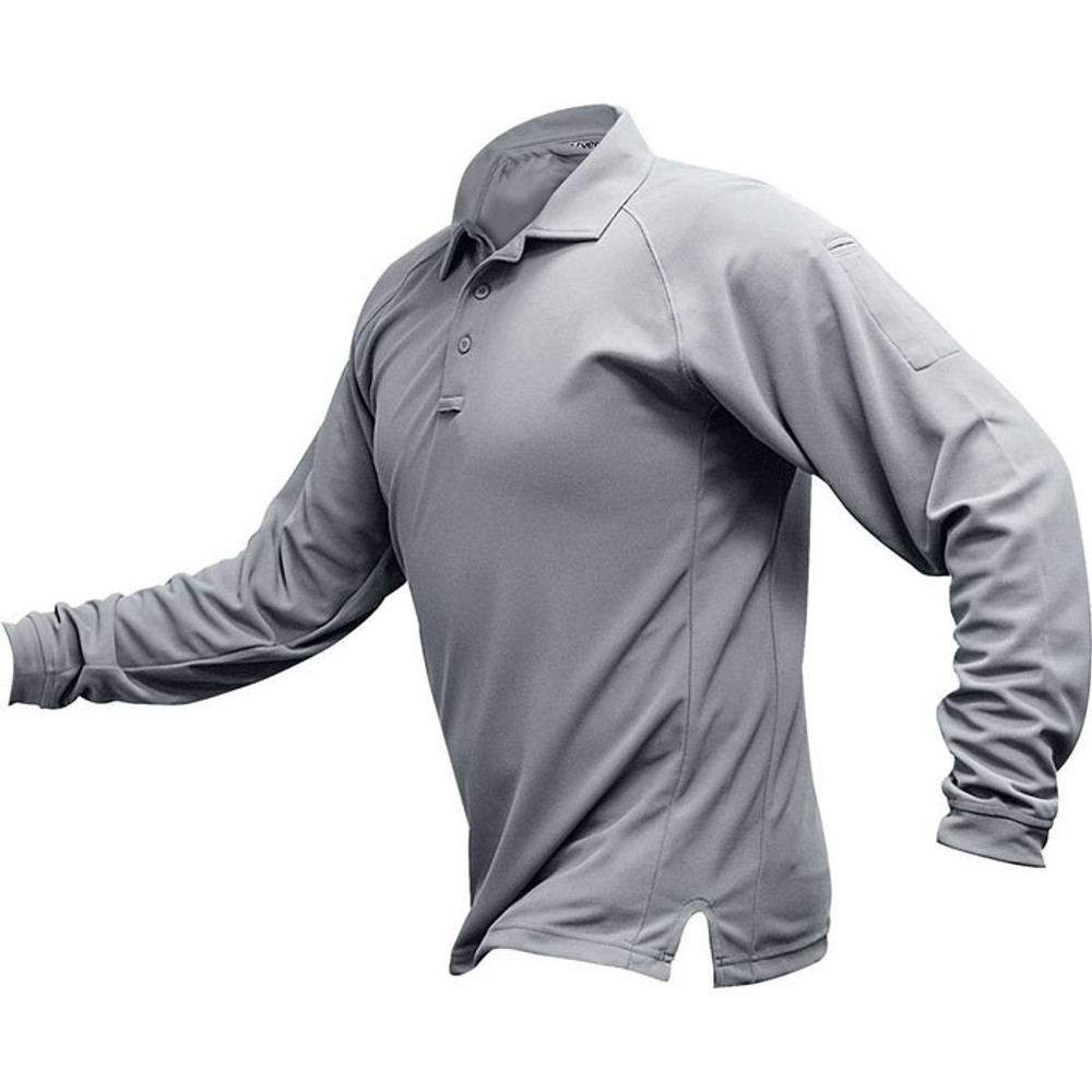 Vertx VTX4020PLTGMEDIUM Vertx Coldblack Men's Long Sleeve Polo