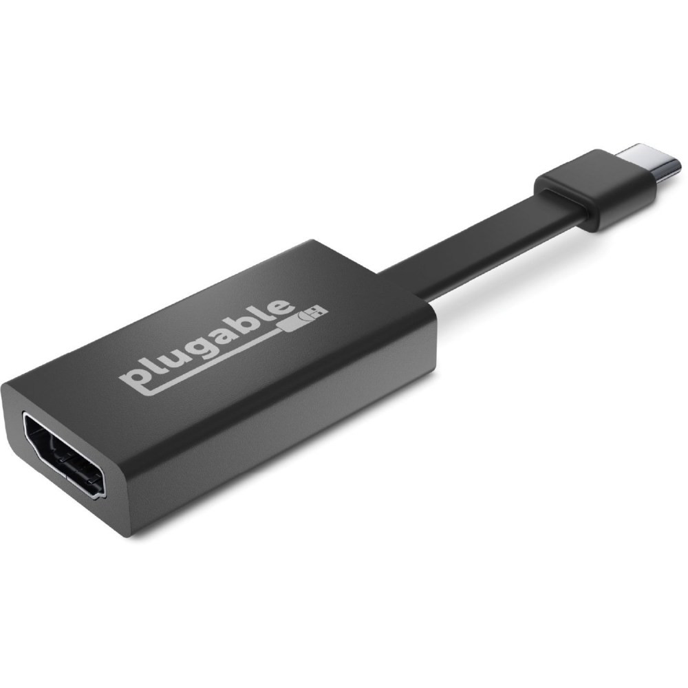 PLUGABLE TECHNOLOGIES USBC-THDMI Plugable USB C to HDMI Adapter 4K 30Hz, Thunderbolt 3 to HDMI Adapter - Compatible with MacBook Pro, Windows, Chromebooks, 2018+ iPad Pro, Dell XPS, Thunderbolt 3 Ports and more, Driverless