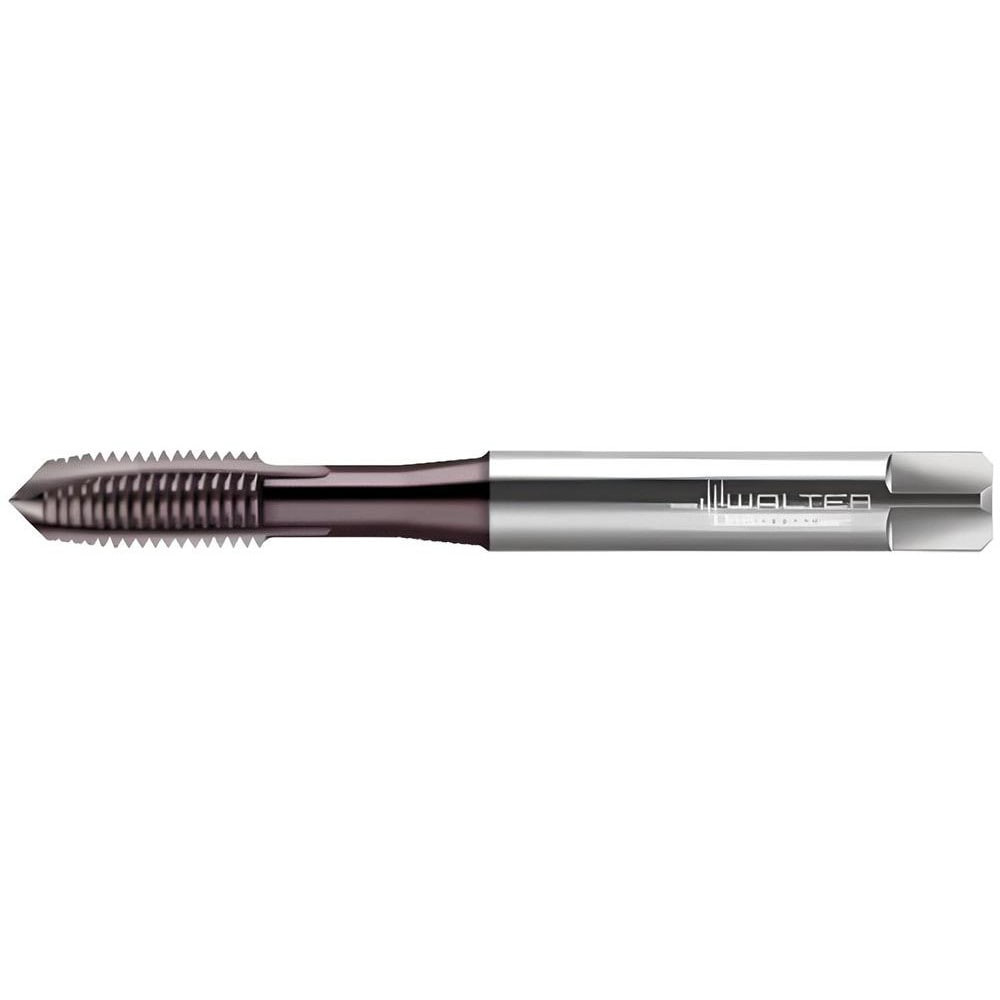 Walter-Prototyp 6432490 Spiral Point Tap: M2.5x0.45 Metric, 3 Flutes, Plug Chamfer, 6H Class of Fit, High-Speed Steel-E-PM, THL Coated