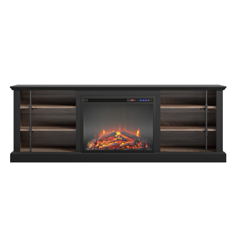 AMERIWOOD INDUSTRIES, INC. Ameriwood Home 8192872COM  Hoffman Fireplace TV Stand For 70in TVs, Black