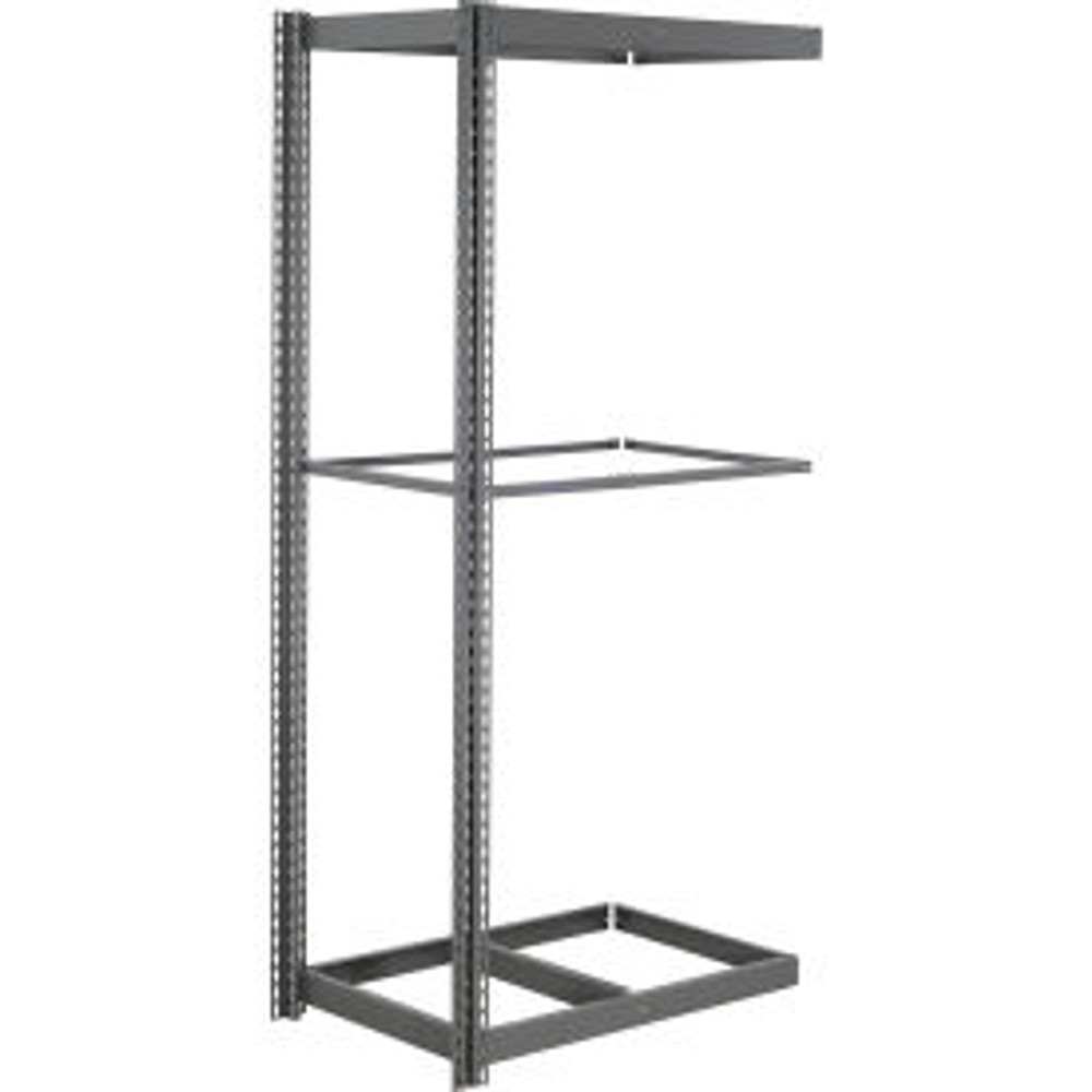 Global Industrial 3 Shelf Standard Duty Boltless Shelving Add On 48""W x 18""D x 96""H No Deck p/n B3165605