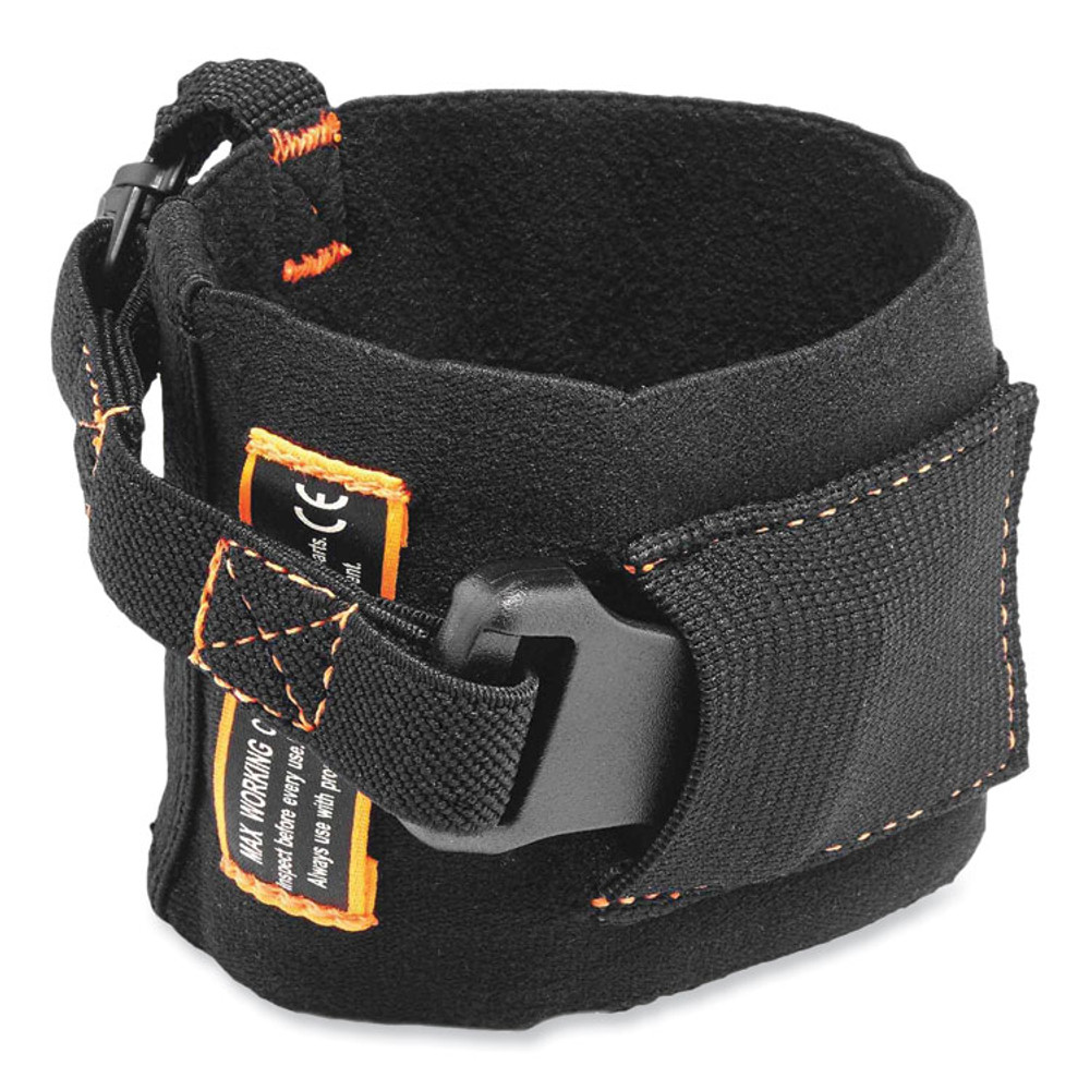 TENACIOUS HOLDINGS, INC. ergodyne® 19057 Squids 3116 Pull-On Wrist Lanyard with Buckle, 3 lb Max Working Capacity, 7.5" Long, Black