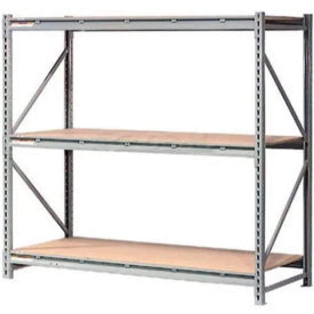Global Industrial™ 3 Level Extra HD Bulk Storage Rack Wood Deck Starter 60""W x 48""D x 72""H p/n 504283