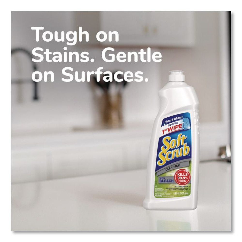 DIAL PROFESSIONAL Soft Scrub® 15519EA Cleanser with Bleach Commercial 36 oz Bottle