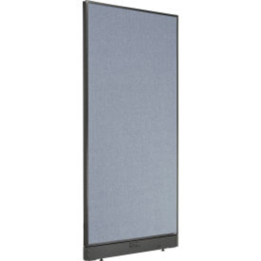 Global Industrial Interion® Electric Office Partition Panel 36-1/4""W x 76""H Blue p/n 238636EBL