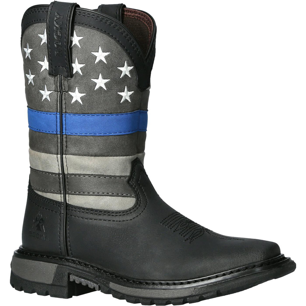 Rocky International RKD0082CBB3M Blue Line Kid Western Boot