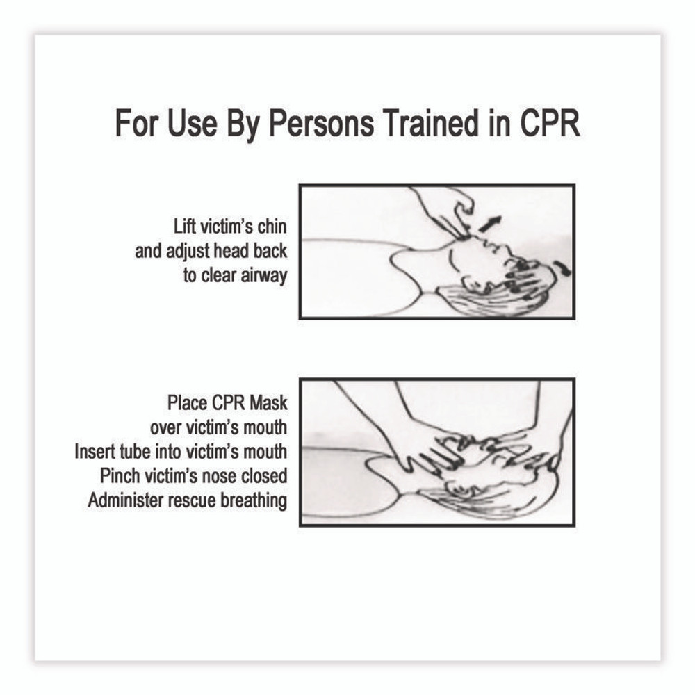 FIRST AID ONLY, INC. 730009 CPR Face Shield with Elastic Ear Bands, Fits Adults and Children