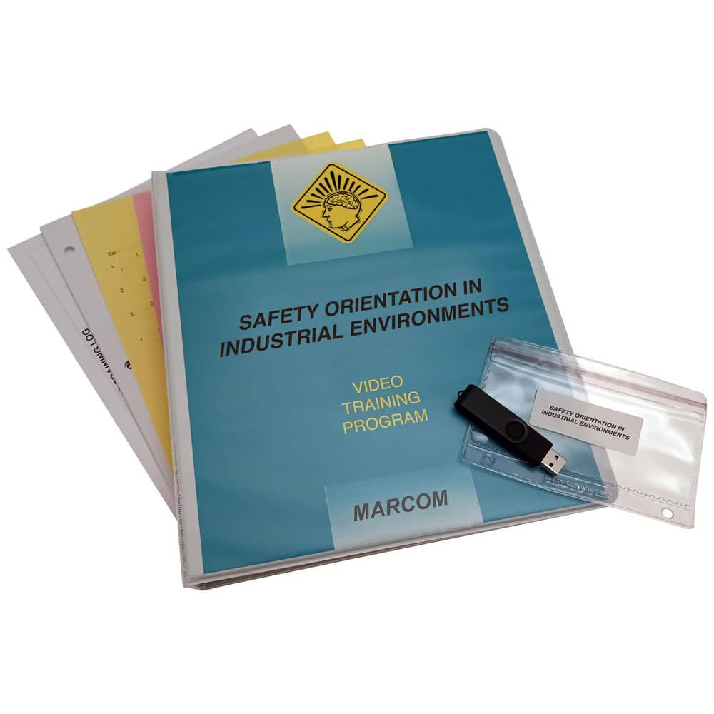 Marcom VIND427UEM Multimedia Training Kits & Packages; Kit Type: Multimedia Training ; Topic: Safety Orientation ; Language: English ; Training Program Title: Safety Orientation in Industrial Environments ; Media Format: USB ; Run Time: 17min