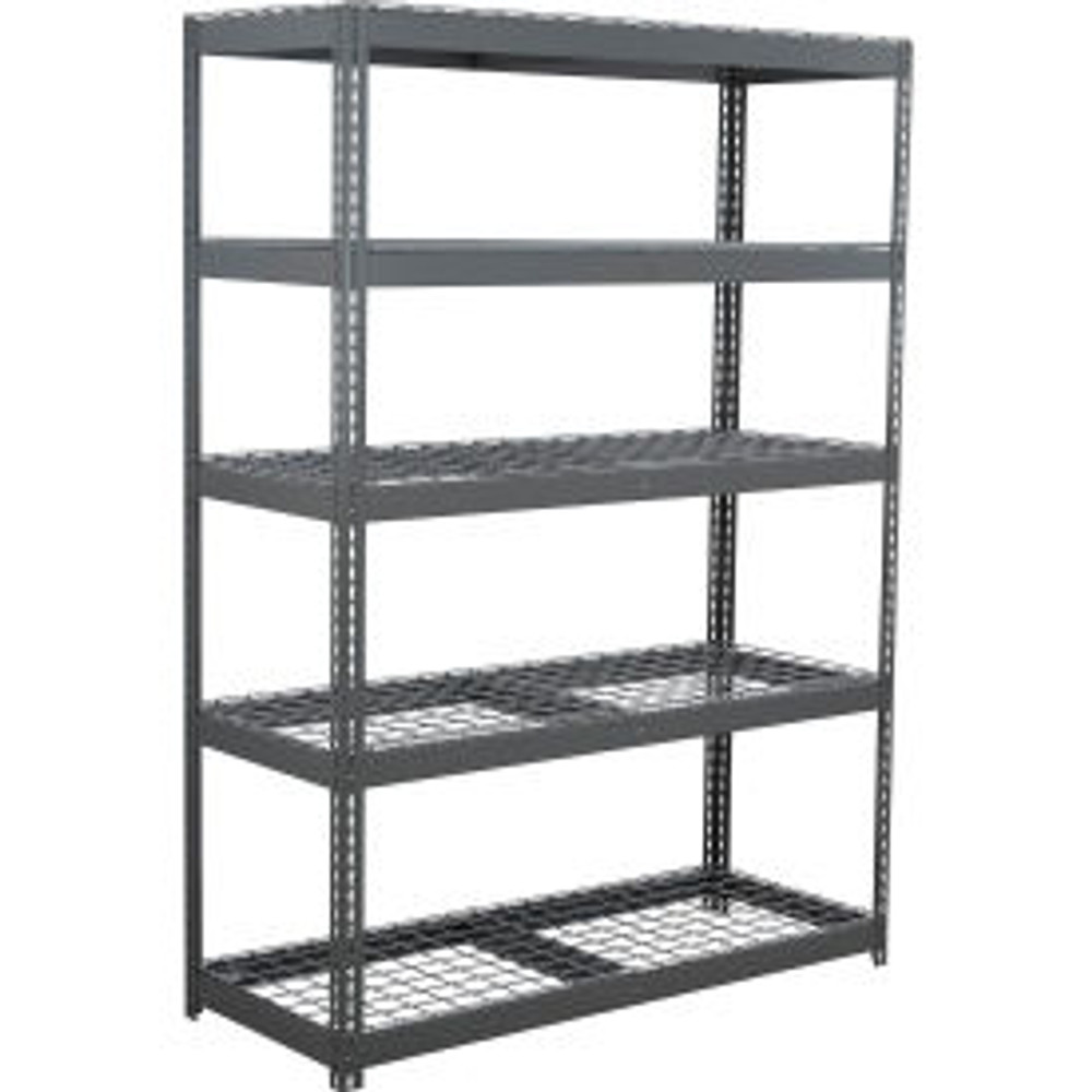 Global Industrial 5 Shelf Extra Heavy Duty Boltless Shelving Starter 60""W x 36""D x 84""H Wire Deck p/n B3164716