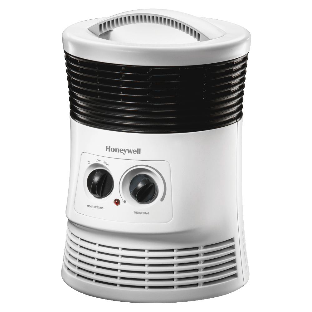 KAZ USA INC. Honeywell HHF360W  Surround 1,500-Watt Fan-Forced Heater, Black/White