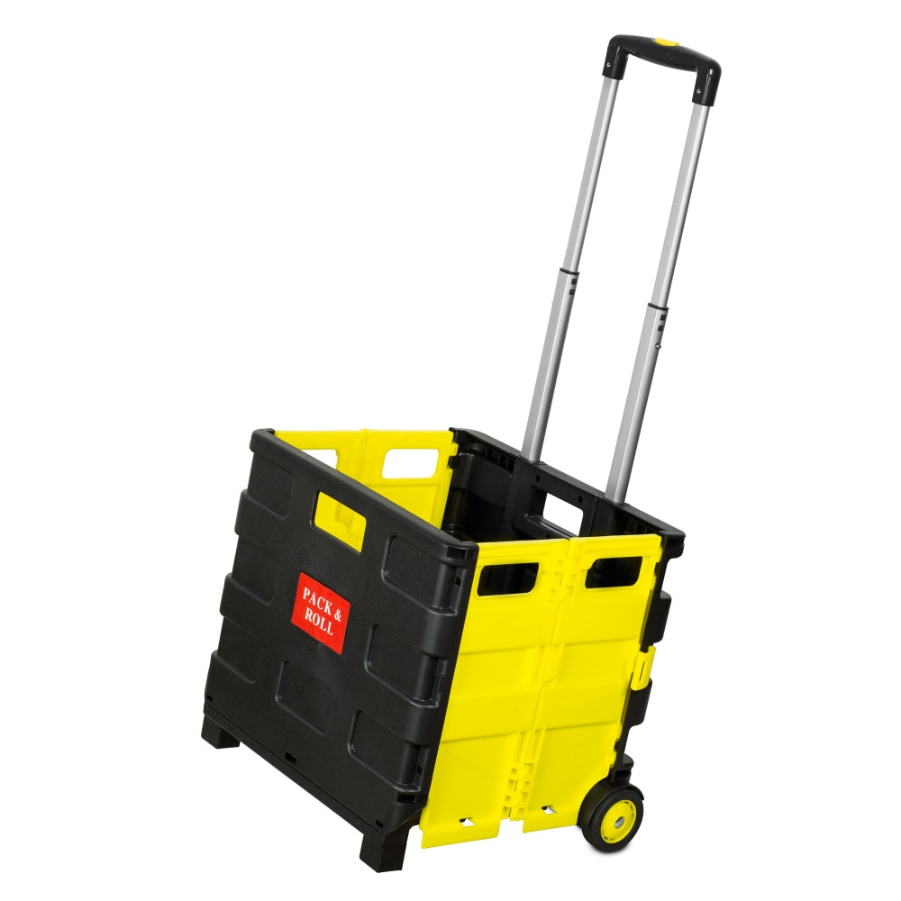 TRANSFORM PARTNERS LLC MI-904 Mount-It! MI-904 Rolling Collapsible Utility Cart, 15inH x 33inW x 13inD, Black