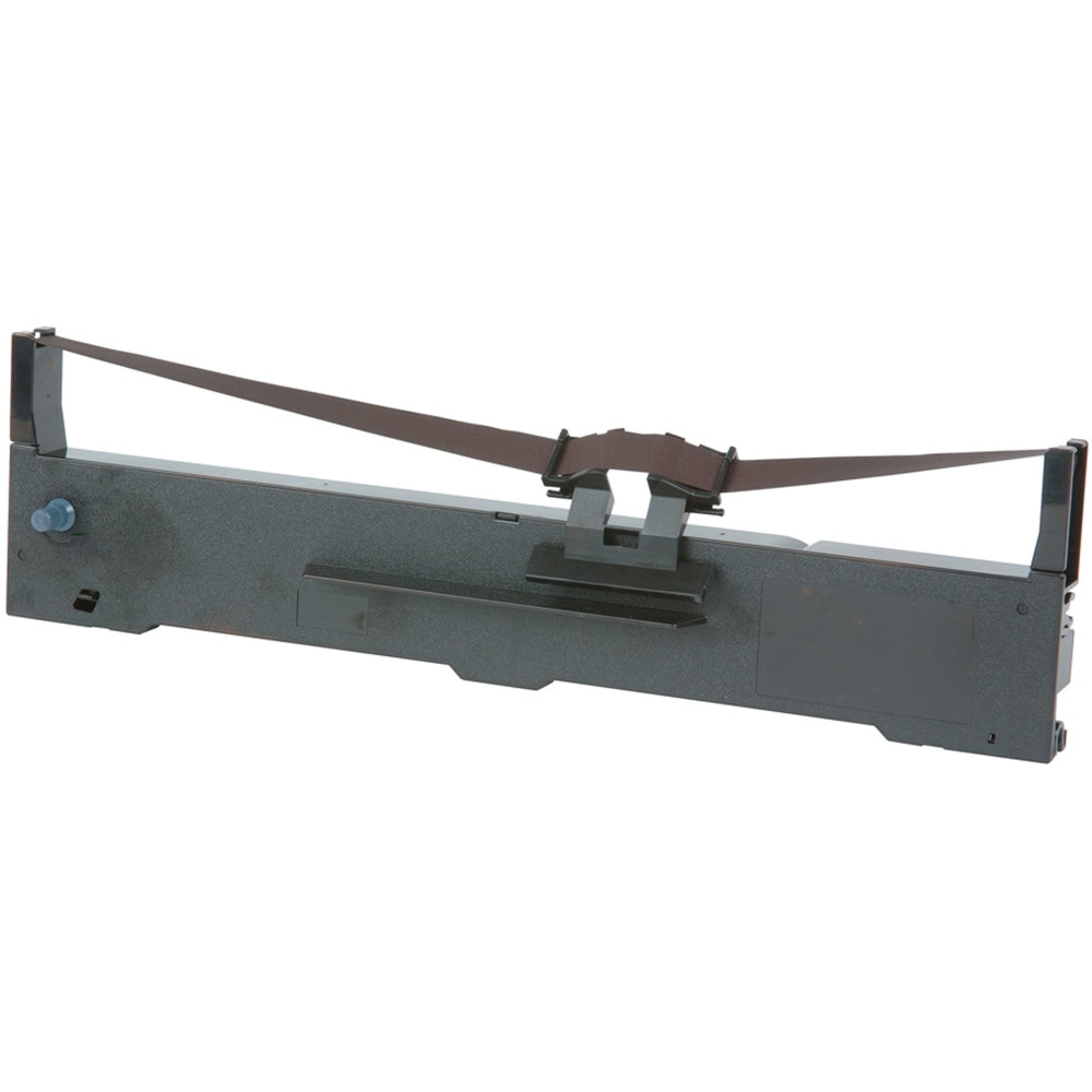 Compatible Epson models: LQ: -590, -590 II, -590 II NT.  .    Delivers better character definition than imitation supplies  Approximate yield: 5 million characters  Engineered to create crisp output in high-performance impact printers  Extended long life for lasting reliability  Compatible with Epson LQ-590  Extra-long ribbon life and lubricating agents in the ink extend the life of your print head. Special fabric is designed specifically to work with Epson printers.  Delivers consistently crisp, black output - time and time again. Long-lasting and easy to install, Epson ribbons provide long life and character definition.  Lubricating agents in ink extend the life of print head.  Recycling solution - designed to encourage recycling, helping you divert materials from landfill.