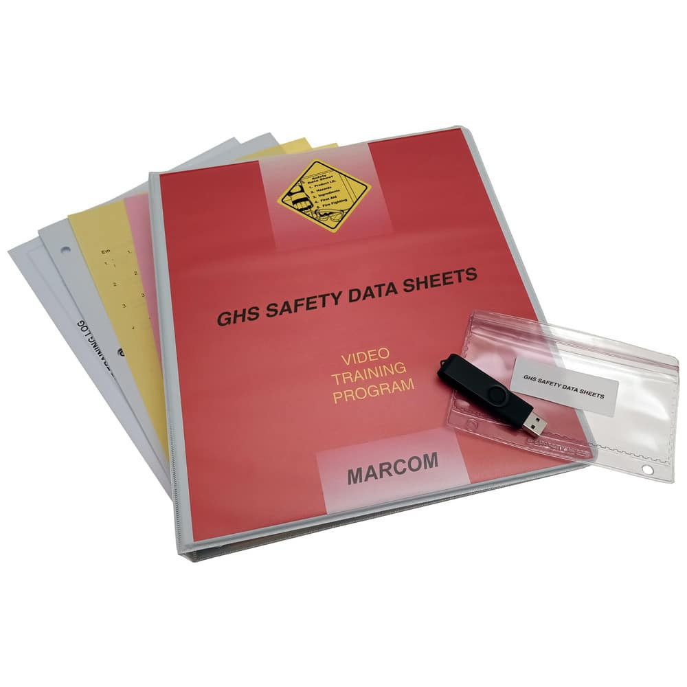 Marcom V000355UEO Multimedia Training Kits & Packages; Kit Type: Multimedia Training ; Topic: GHS Safety Data Sheets ; Language: English ; Training Program Title: GHS Safety Data Sheets ; Media Format: USB ; Run Time: 15min