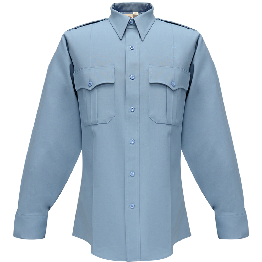 Flying Cross 33W78Z 45 22.0/22.5 36/37 Command Long Sleeve Shirt w/ Zipper & Convertible Sport Collar