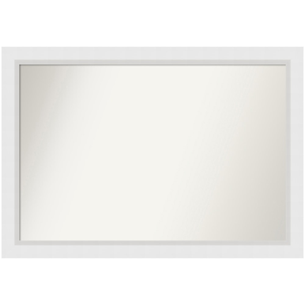 UNIEK INC. Amanti Art A42707223072  Non-Beveled Rectangle Framed Bathroom Wall Mirror, 28in x 40in, Blanco White