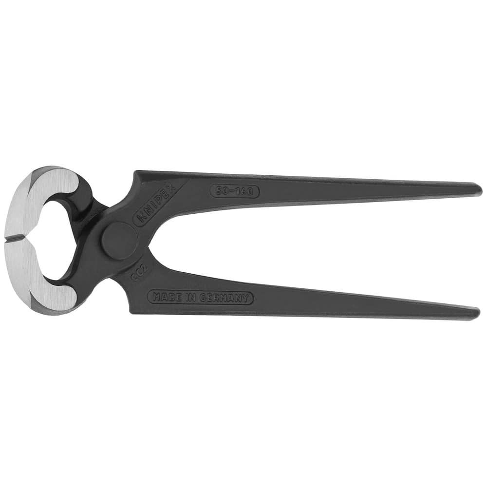 Knipex 50 00 160 Cutting Pliers; Insulated: No ; Type: Carpenters' Pincers ; Overall Length (Inch): 6-1/4in ; Handle Material: Steel ; Handle Color: Black ; Overall Length Range: 4 to 6.9 in