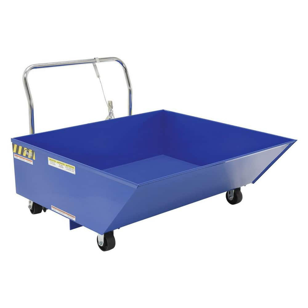 Vestil HOP-LP Steel Basket Truck: 1/2 cu yd, 292 lb Capacity