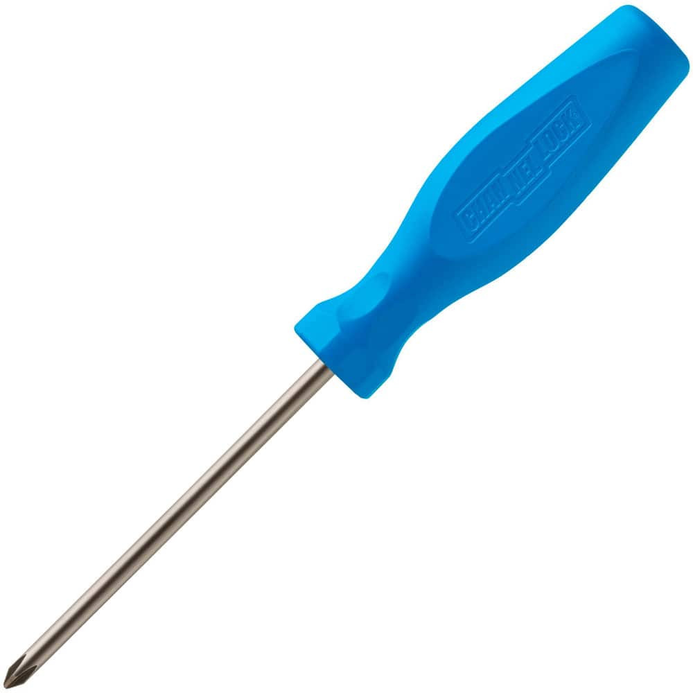 Channellock P104H Phillips Screwdrivers; Overall Length (Decimal Inch): 8.0000in ; Handle Type: Comfort Grip; Ergonomic ; Phillips Point Size: #1 ; Handle Color: Blue ; Blade Length (Inch): 4 ; Handle Length (Decimal Inch - 4 Decimals): 4.0000