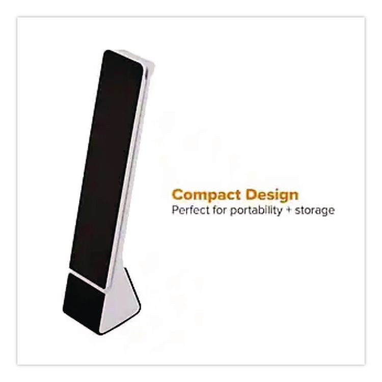 STANLEY BOSTITCH KTVLED1810BK Konnect Rechargeable Folding LED Desk Lamp, 2.52w x 2.13d x 11.02h, Gray/Black