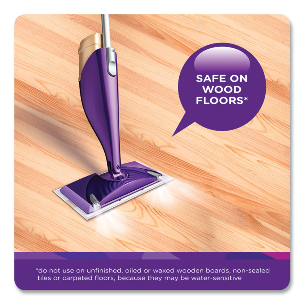 PROCTER & GAMBLE Swiffer® 76563 WetJet System Wood Mopping Pad, 5.4 x 11.3, White, 20/Pack