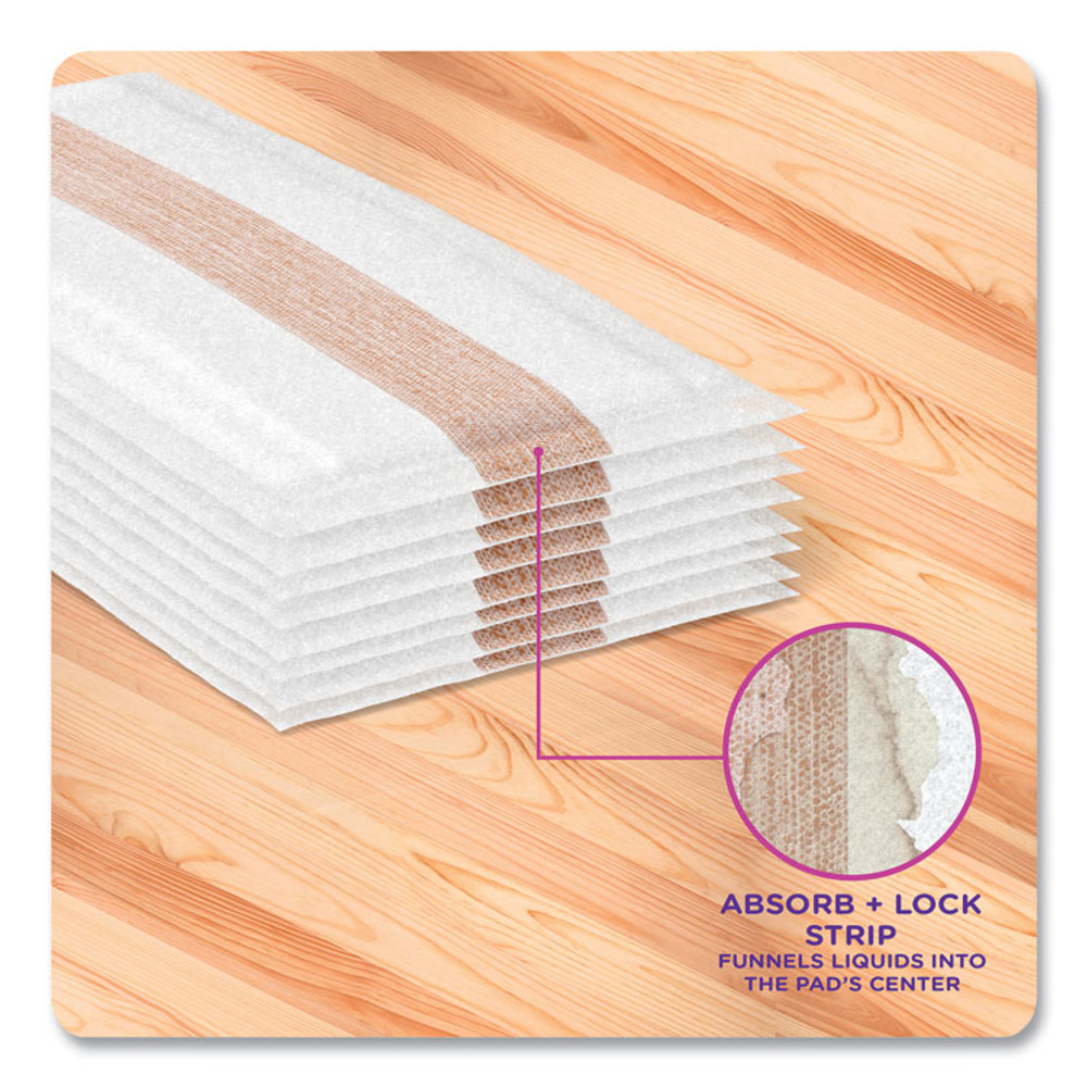 PROCTER & GAMBLE Swiffer® 76563 WetJet System Wood Mopping Pad, 5.4 x 11.3, White, 20/Pack