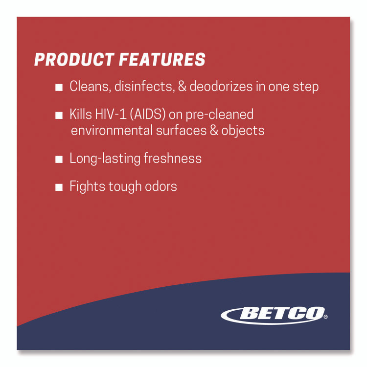 BETCO CORPORATION 3151200 AF315 Disinfectant Cleaner, Citrus Floral Scent, 32 oz Bottle, 12/Carton