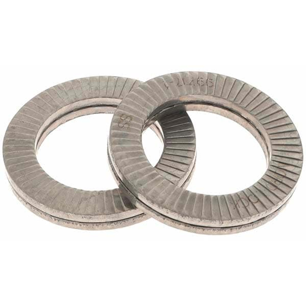 Value Collection A98021 Wedge Lock Washer: 0.918" OD, 0.608" ID, Stainless Steel, 316L