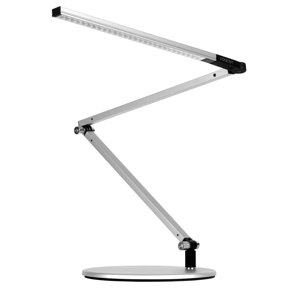 KONCEPT TECHNOLOGIES, INC. Koncept AR3100-WD-SIL-DSK  Z-Bar Mini LED Desk Lamp, Warm Light, 12-3/4inH, Silver