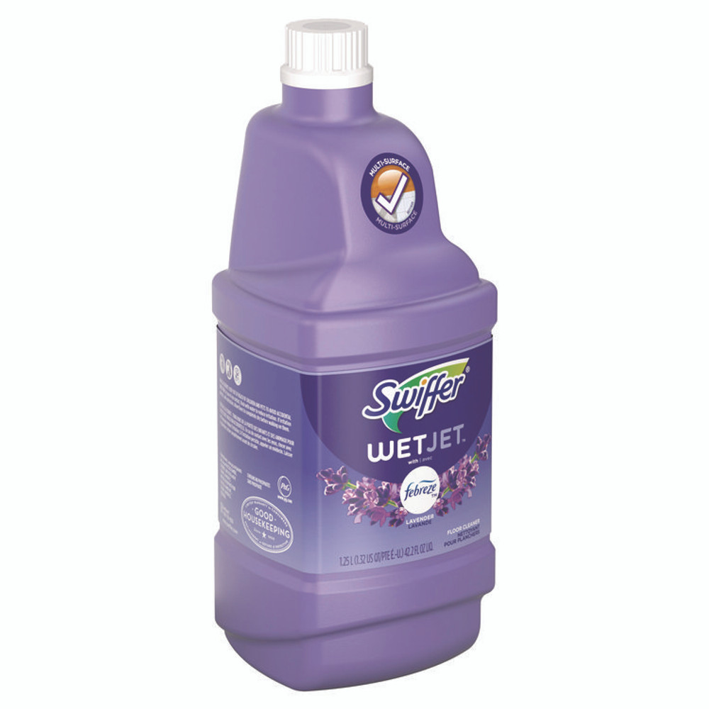 PROCTER & GAMBLE Swiffer® 77811CT WetJet System Cleaning-Solution Refill, Lavender Scent, 1.25 L, 4/Carton