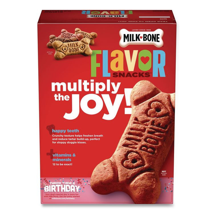 J.M. SMUCKER CO. Milk-Bone® 82239 Small Sized Dog Biscuits, Bacon; Beef; Chicken; Sausage; Turkey, 60 oz