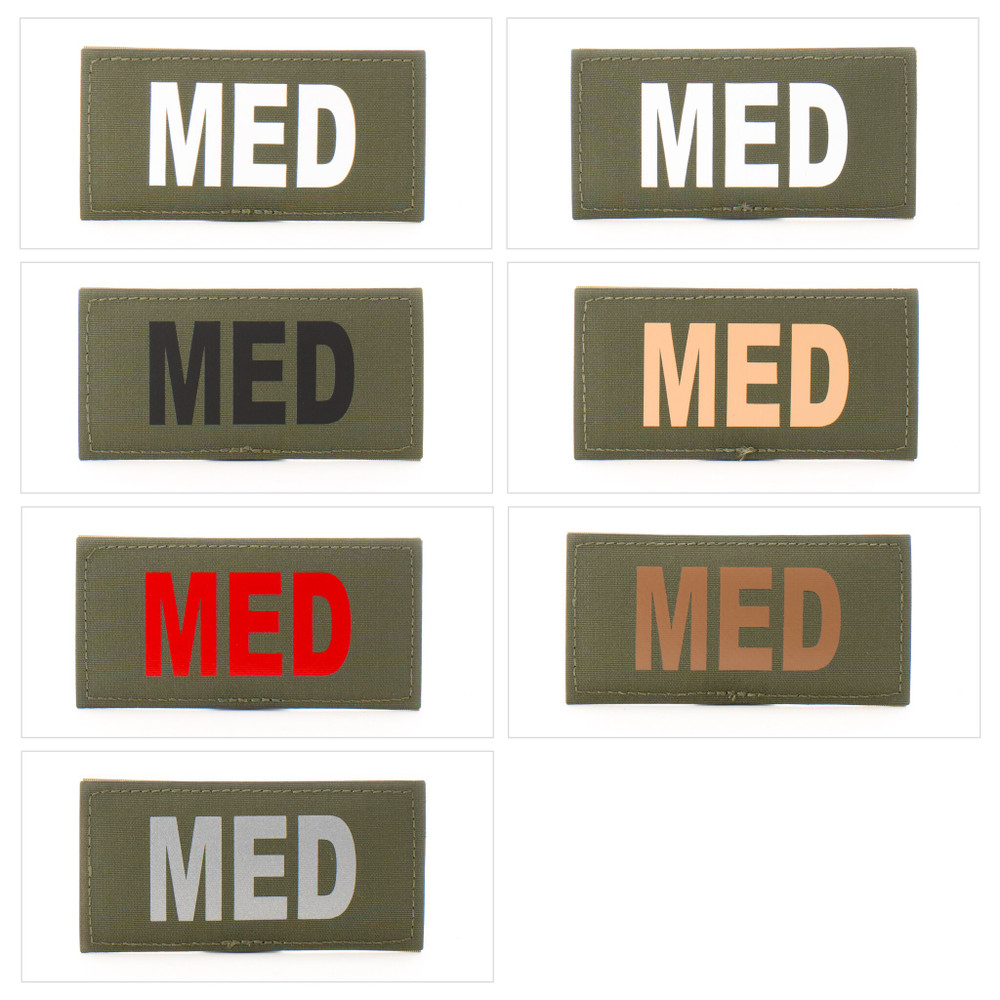 Eleven 10 E10-7001-MED-RGR/BRN 2x4 Med ID Patch