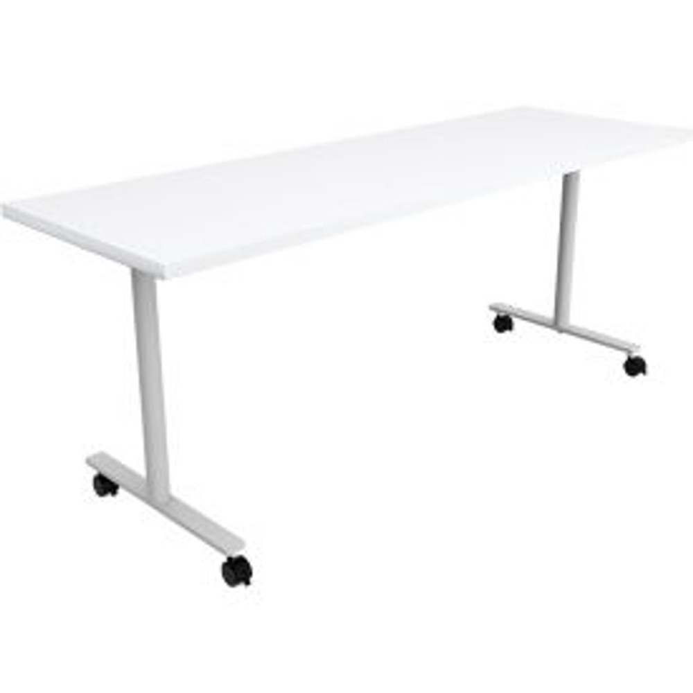 Safco Products Safco® Jurni Multi-Purpose Table with T-Legs & Casters 72""L x 24""W x 29""H Designer White p/n JN7224NFXTCADSWT