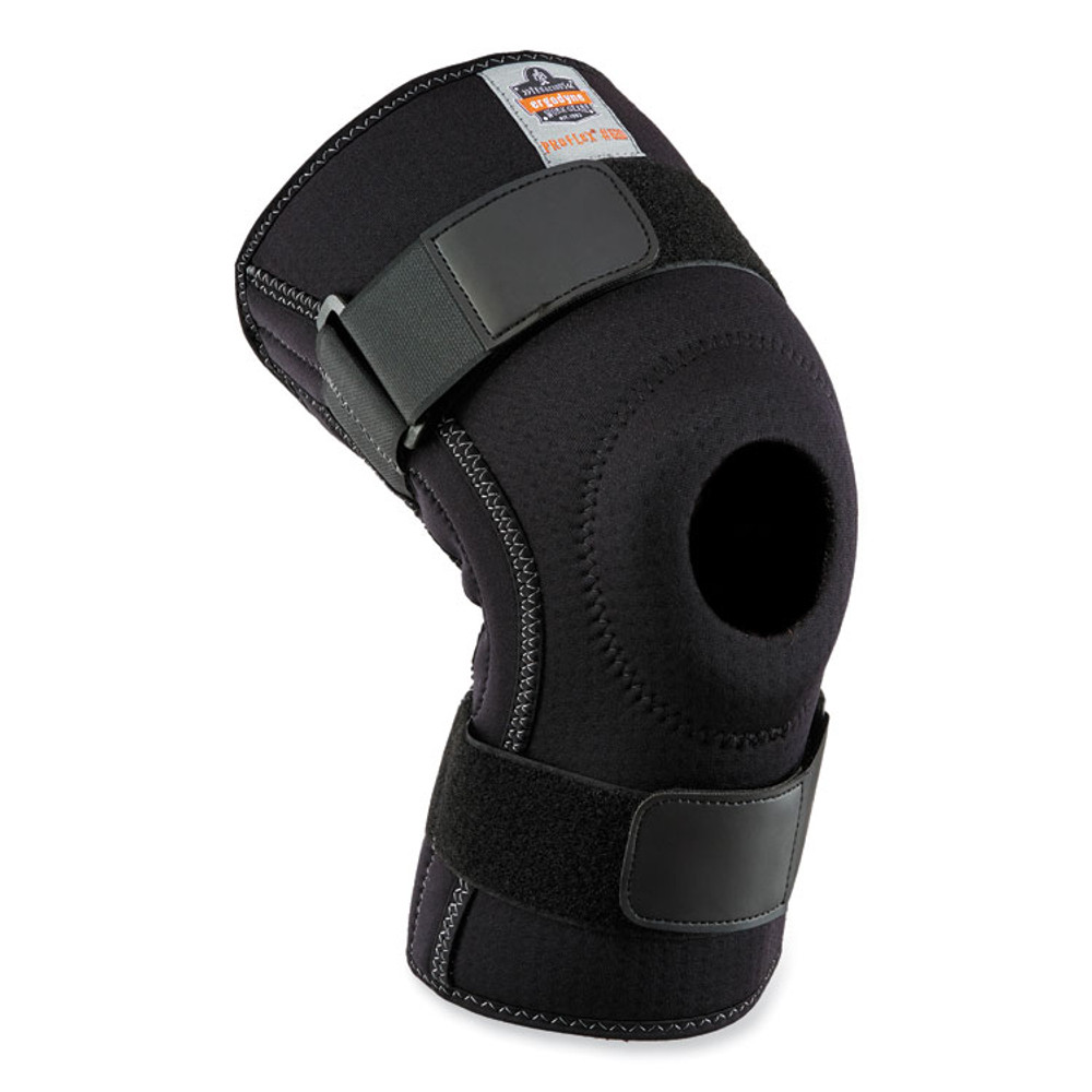 TENACIOUS HOLDINGS, INC. ergodyne® 16542 ProFlex 620 Open Patella Spiral Stays Knee Sleeve, Small, Black